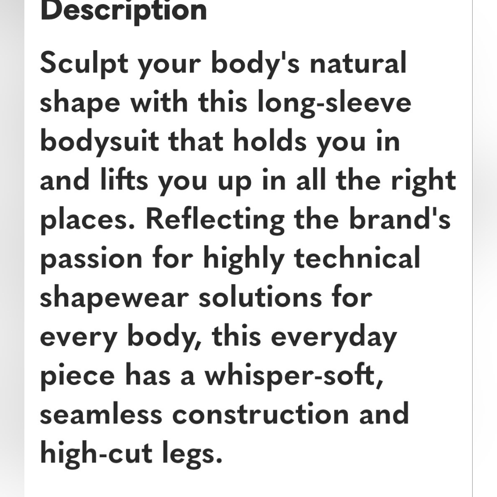 SKIMS!! Essential Cowl Neck Long Sleeve Thong Bodysuit- In Onyx - Picture 13 of 13